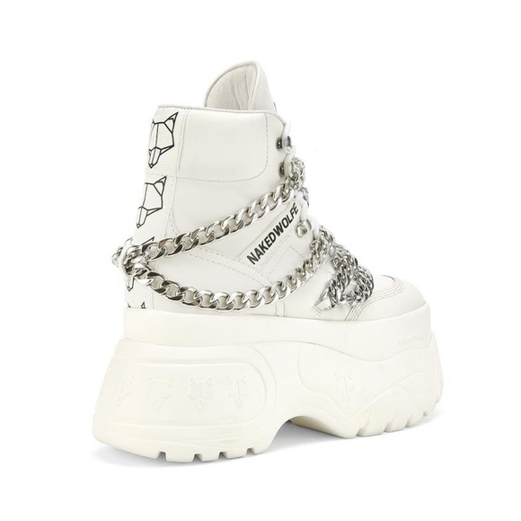 Naked Wolfe Shoes - Naked Wolfe Saint White Leather